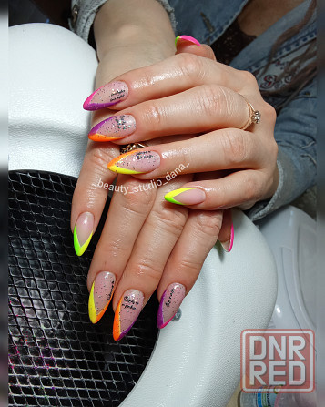 Маникюр, наращивание ногтей,наращивание ресниц, перманент, педикюр, коррекция. Калининский район Донецк - изображение 2