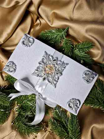 Конверт для денег из бархата, со стразами на свадьбу, день рожденье Донецк