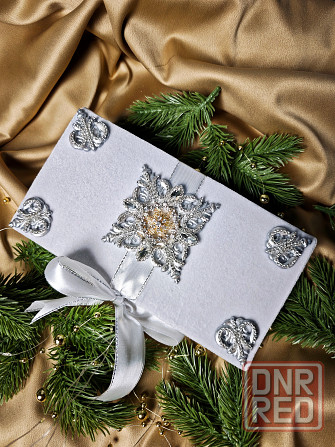 Конверт для денег из бархата, со стразами на свадьбу, день рожденье Донецк - изображение 1