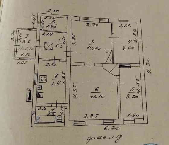 Дом Ново-Рабочий 68,9 м.кв. газовый котел Торг Макеевка