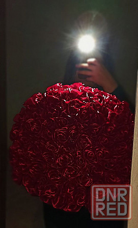 Букет из 101 атласной розы Донецк - изображение 1