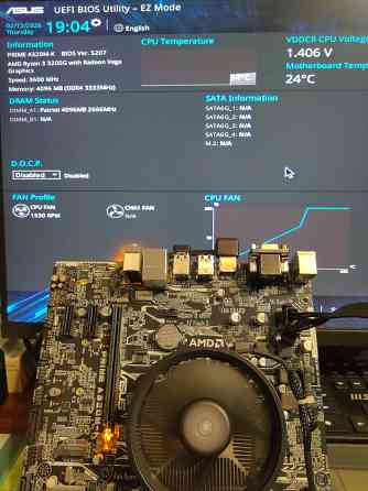 плата+проц+озу Asus Prime A320M-K Ryzen 3 3200G Донецк