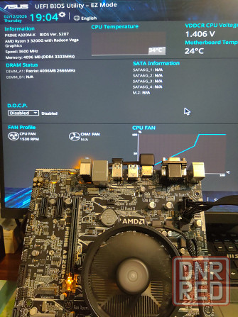 плата+проц+озу Asus Prime A320M-K Ryzen 3 3200G Донецк - изображение 1