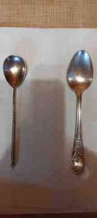 Ложки чайные мельхиор ссср в оригинальной коробке 6шт Донецк