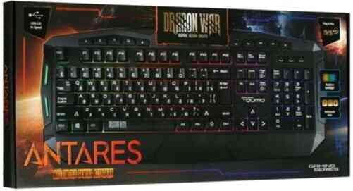 Клавиатура Qumo Antares K60, игровая, проводная, мембранная, 114 клавиш, Usb, подсв, чёрная (арт-299 Макеевка