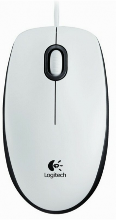 Мышь проводная Logitech B100 910-003360, 800dpi, белый (арт-7326) Макеевка