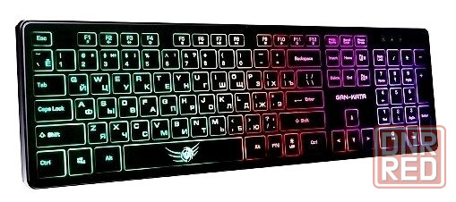 Клавиатура игровая Dialog Kgk-17u Black Gan-Kata 104кл. радужная подсветка - чёрная 1.6м (арт-4133) Донецк - изображение 1