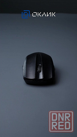 Мышь оклик 485mw черный оптическая (1200dpi) беспроводная Usb (2but) (арт-8410) Макеевка - изображение 3