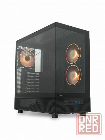 Корпус для пк без бп Hspd F710 Black (F710-Tgbk-Argb) (арт-3643) Донецк - изображение 1