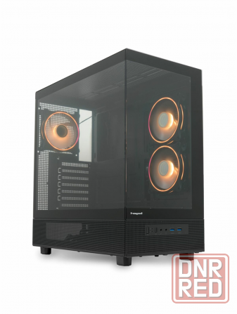 Корпус для пк без бп Hspd F710 Black (F710-Tgbk-Argb) (арт-8534) Макеевка - изображение 1