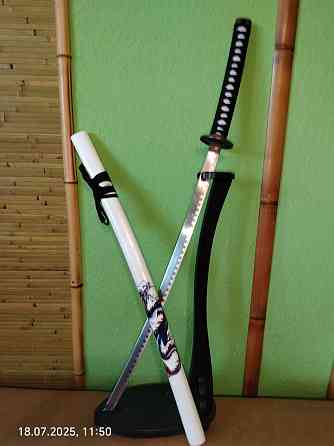 катана красный чёрный и белый дракон кобра Донецк