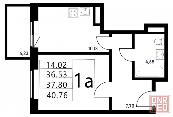 Однокомнатная квартира от застройщика в ипотеку 2 % Мариуполь - изображение 1