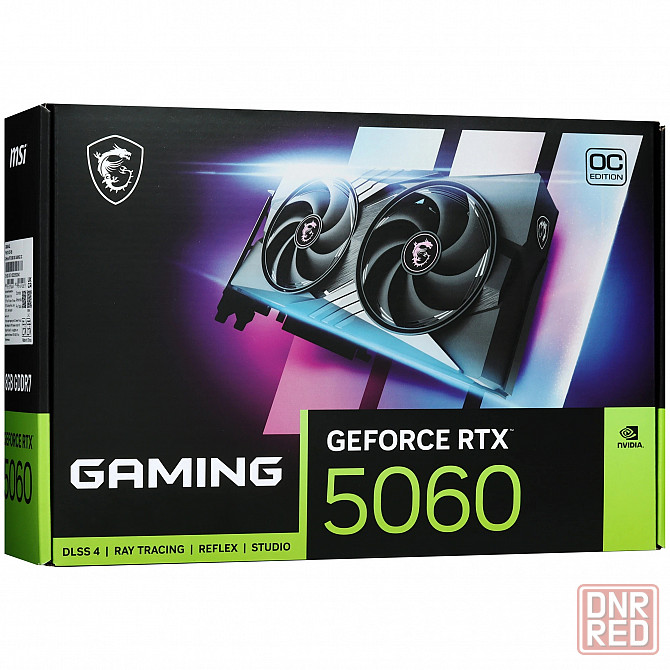 Видеокарта msi rtx 5060 gaming oc 8 гб gddr 7 128 бит Донецк - изображение 1