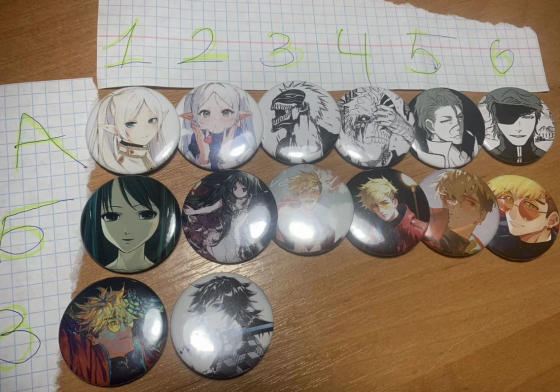 значки фрирен, saya no uta, вэш ураган, блич, клинок рассекающий демонов, ковбой бибоп и др. Донецк