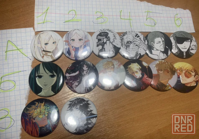 значки фрирен, saya no uta, вэш ураган, блич, клинок рассекающий демонов, ковбой бибоп и др. Донецк - изображение 1