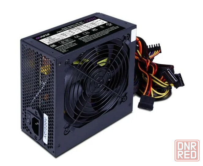 Блок питания HIPER HPP-500 500W черный Донецк - изображение 1