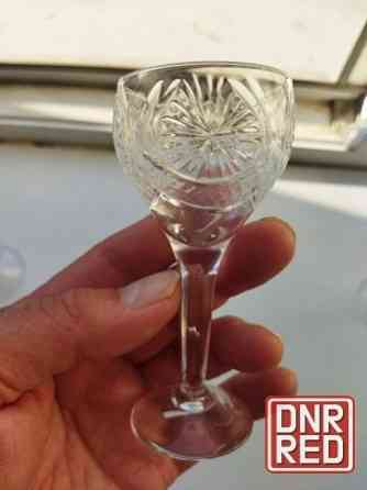 Набор хрустальных рюмочек на ножке ссср Донецк