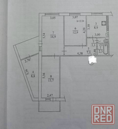 Продажа 3-ной квартиры, Текстильщик Донецк - изображение 2