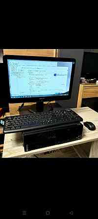 Компьютер в сборе :Lenovo Системный блок Компьютер ,монитор,клавиатура и мышка. Харцызск