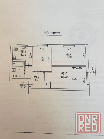Продажа 3 комнатной квартиры, г. Макеевка, Советский район, пгт Ханженково м-н Магистральный Макеевка - изображение 7