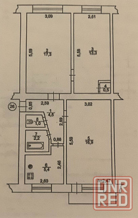 Продам отличную 3 ком квартиру Докучаевск - изображение 1