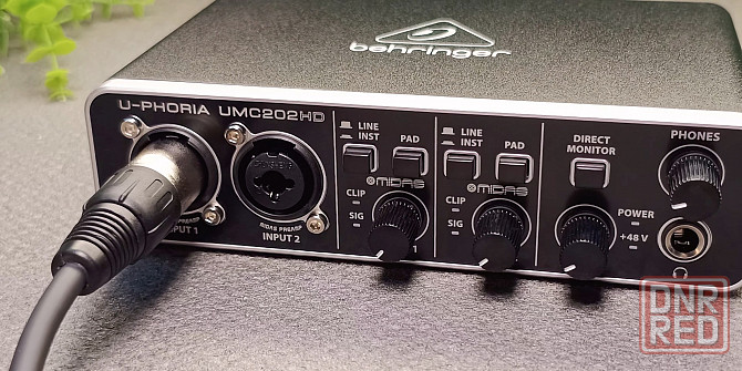 Звуковая карта Behringer UMC202HD U-PHORIA, студийная, аудиоинтерфейс Донецк - изображение 2