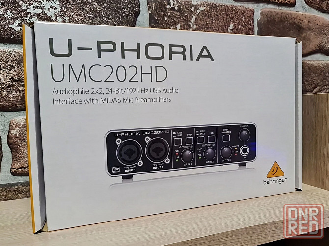 Звуковая карта Behringer UMC202HD U-PHORIA, студийная, аудиоинтерфейс Донецк - изображение 7