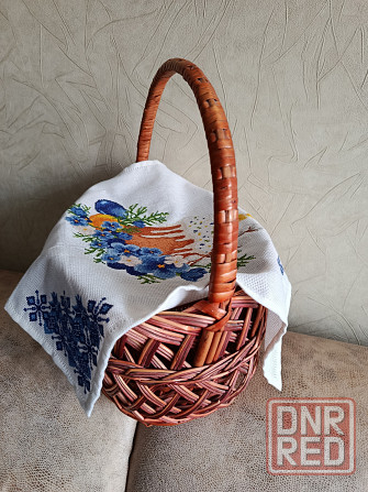 Рушник пасхальный синий Донецк - изображение 4