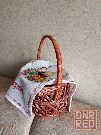Рушник пасхальный красный Донецк - изображение 3
