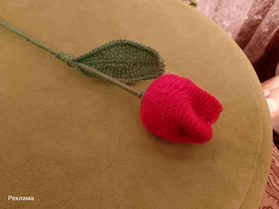 Вязаный тюльпан Макеевка