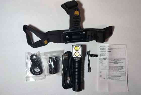 Профессиональный фонарик Wurkkos HD15 (2в1 налобный и ручной) Донецк