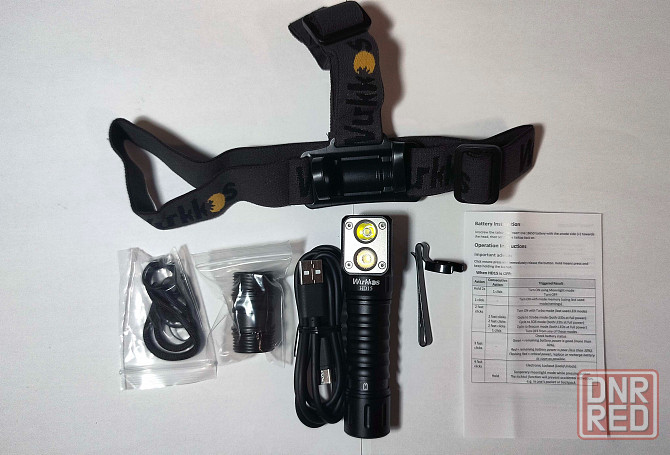 Профессиональный фонарик Wurkkos HD15 (2в1 налобный и ручной) Донецк - изображение 1