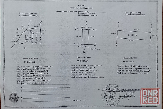 земельный пай схн 12,73 га цена 15 000 000 Новоазовск - изображение 1