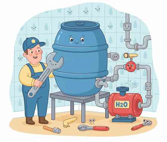 Установка водонакопительной системы Донецк