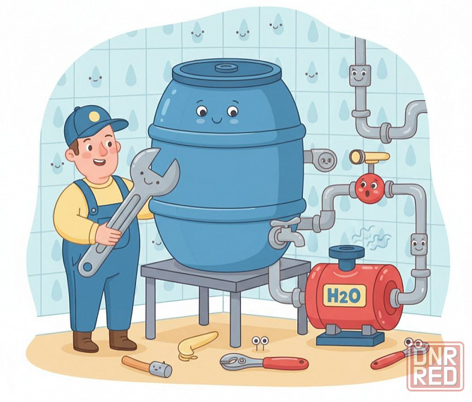 Установка водонакопительной системы Донецк - изображение 1