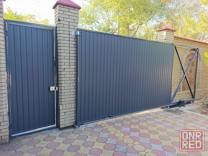 Ворота откатные жалюзи, роллетного типа.Ворота под ключ Донецк Макеевка Донецк - изображение 5