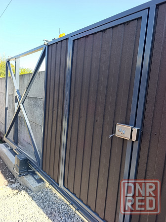 Ворота откатные жалюзи, роллетного типа.Ворота под ключ Донецк Макеевка Донецк - изображение 4