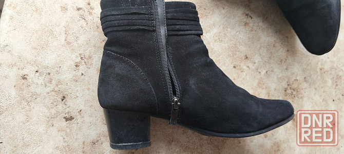 Полусапожки 38 размер. Натуральная замша. Донецк - изображение 3