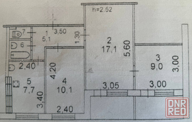Продаётся 3-х комн.квартира 56,3 кв.м. Мариуполь - изображение 10