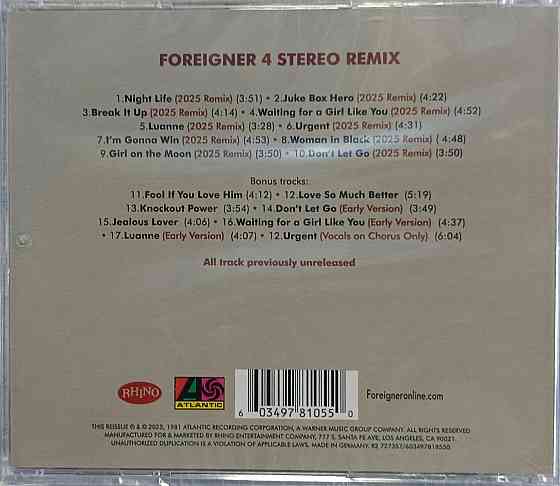 CD диск Foreigner - 4 - Донецк