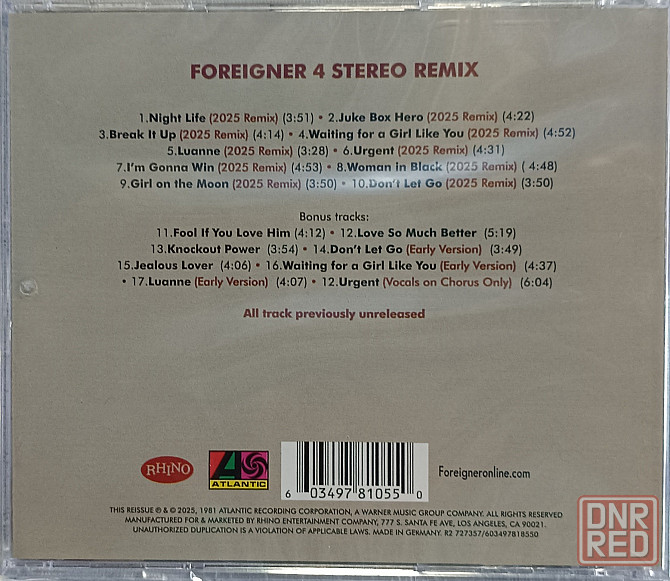 CD диск Foreigner - 4 - Донецк - изображение 2