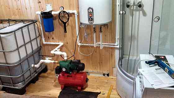 Установка накопительных баков и насосов в Донецке, Макеевке и пригородах Донецк