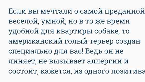 Щенки американского голого терьер Донецк