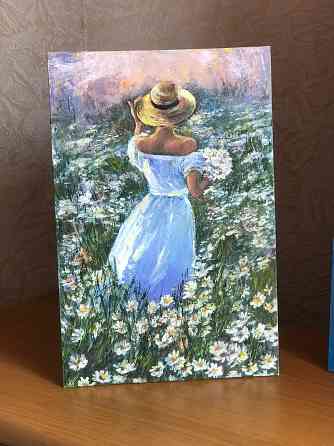 Купить картину маслом на холсте "Ромашковое поле" Скидка !!! к 8 марта 15% от указанной суммы! Донецк