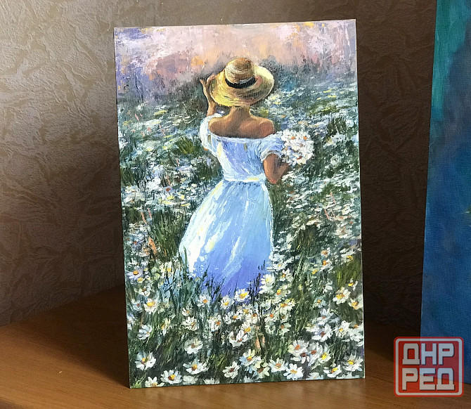 Купить картину маслом на холсте "Ромашковое поле" Скидка !!! к 8 марта 15% от указанной суммы! Донецк - изображение 1