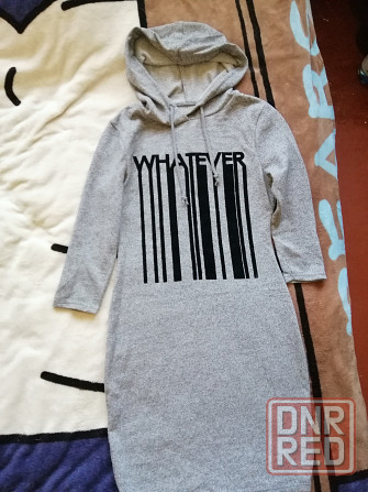 Продам платье серое р. 44 Донецк - изображение 1