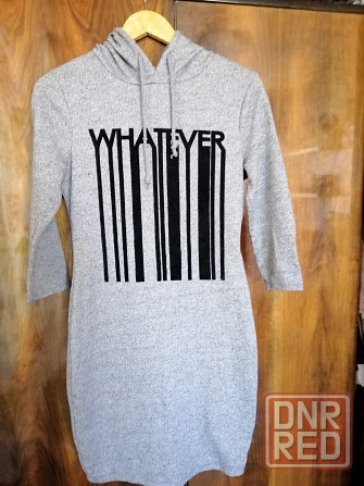 Продам платье серое р. 44 Донецк - изображение 2