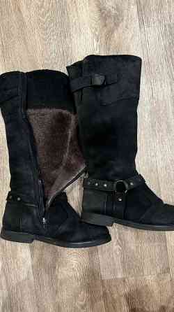 Сапоги зимние натуральная замша Макеевка