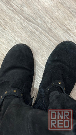 Сапоги зимние натуральная замша Макеевка - изображение 2