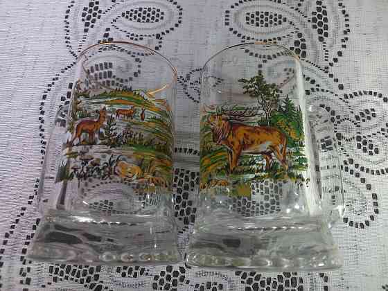 Пивные бокалы Bohemia с позолотой, 2 шт. Донецк